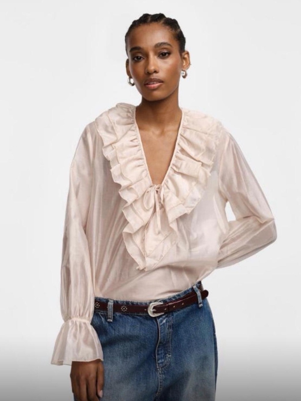 PLEASE 🖤🖤 Pale pink blouse